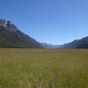 車での長旅を癒してくれる雄大な景色