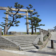 渡し場前に到着です