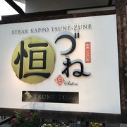 高級ステーキの店