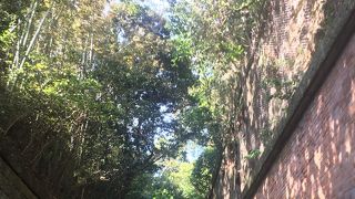 レンガが印象的