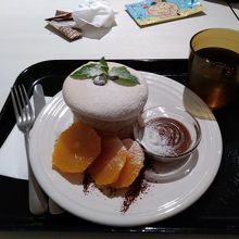 紅茶のパンケーキ