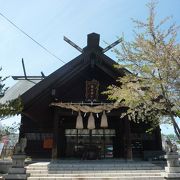 小樽駅に近い小さな神社