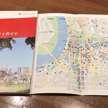 日本語板ガイドブック(デュッセルドルフ市内地図の頁)