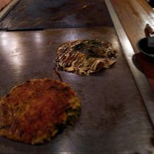 お好み焼きとねぎ焼き