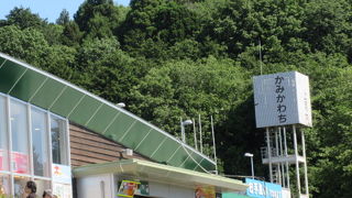 東北自動車道　かみかわちサービスエリアは餃子ばかりだけどふれあい広場で楽しめる。