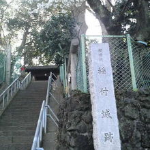 石柱がないと気づきにくい場所です