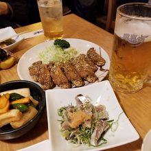 手羽先とビールは鉄板の組み合わせ