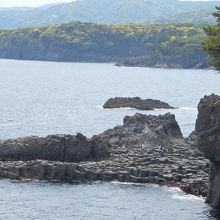 展望台から大淀・小淀や海岸線をズームで