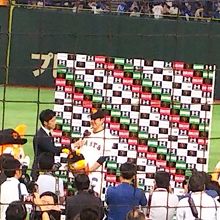 勝利インタビューです