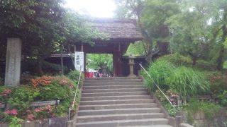 あまり大きくない山門