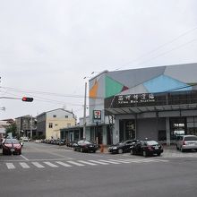 西螺バスターミナル。この後ろ側に徒歩３、４分で老街がある