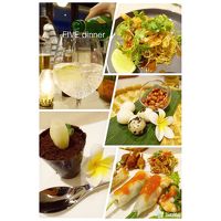 ビュッフェレストランのディナー 日本円で1万円弱くらい