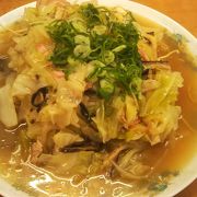 とろみが薄くやや柔らかい皿うどん