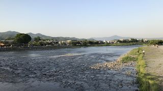嵐山を流れる川