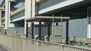 眺望スペースでVR体験