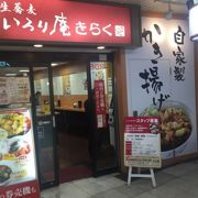 八王子駅中の立ち食い蕎麦屋