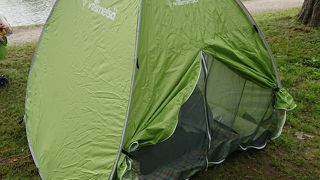 テントが張れます