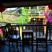 二階のバルコニー