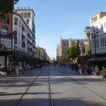 見通しの良い大通りです