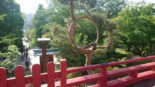 月の松から覗く江戸の風景