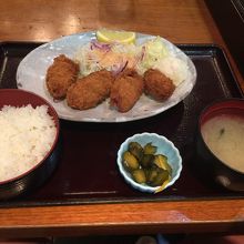 カキフライ定食