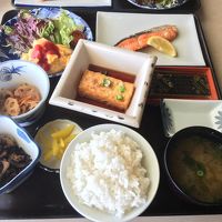 朝食は和風でした。