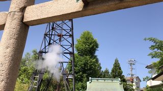 天満宮を祀る泉源