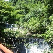 2018年５月20日現在、貴船口駅から貴船神社に向けての区間ては新緑とのコントラストが見事です 