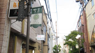 石畳の通りです