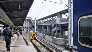 高鐵台南駅に隣接した台鉄側の駅。台南駅と約２５分で結ぶ