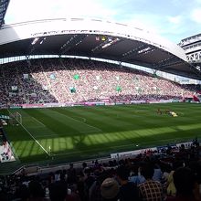 きれいなスタジアムでした