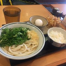 卵かけご飯朝食麺大盛