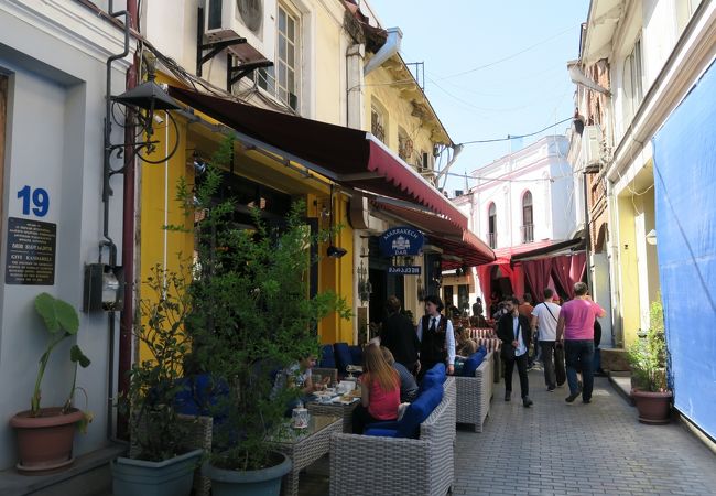 お洒落な通りです