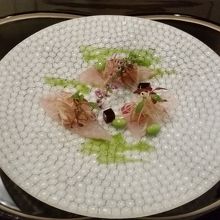 ヒラマサの刺身