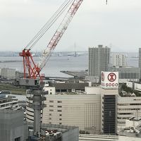 横浜ベイシェラトンクラブジュニアスイートからの眺望はベイビュ