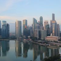 朝の部屋からの眺望