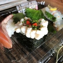 たっぷり白子が乗って１５０円でした。