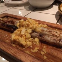 白アスパラの炭火焼