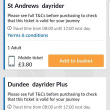 操作画面⑤St.Andrewsを選択すると購入できます