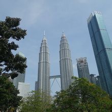 KLCC公園から見たタワー