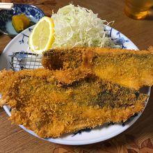 アジフライ定食