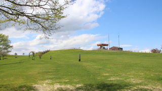 ５月下旬には淡い緑色の緩やかな草原が拡がっているだけでした。