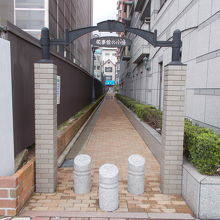 大浦海岸通りからの景観です。