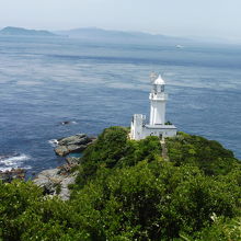 椿山展望台から見る佐田岬灯台