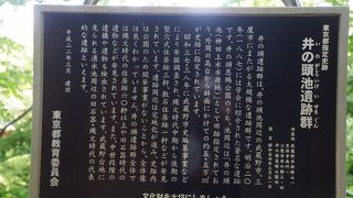 井の頭池遺跡群についての説明板