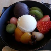 加賀麩を使った料理とデザート