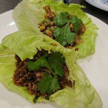 ミンチレタス包み