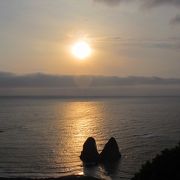 瀬棚の街を眼下に見下ろす日本海の雄大なパノラマの展望台