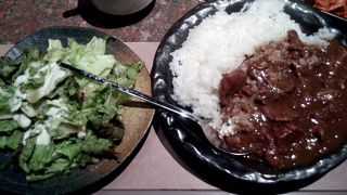 ランチのカレー定食