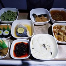 関空から成都までの機内食